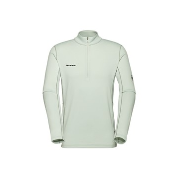 MAMMUT Aenergy ML Half Zip AF 保暖半拉長袖排汗衣 鼠尾草銀綠 男款 #1016-01120