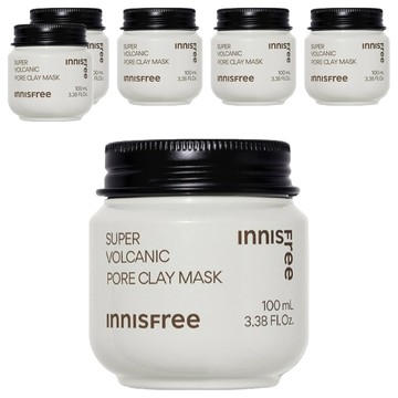 INNISFREE 台灣公司貨 超級火山泥毛孔潔淨面膜 100ml  6罐  1入