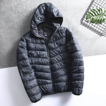 大撿漏！防水防風！外貿男裝秋冬新款休閑連帽暗紋迷彩棉服外套