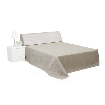 床組【UHO】ZM 雪山白5尺雙人二件式組(床頭箱+加強床底)