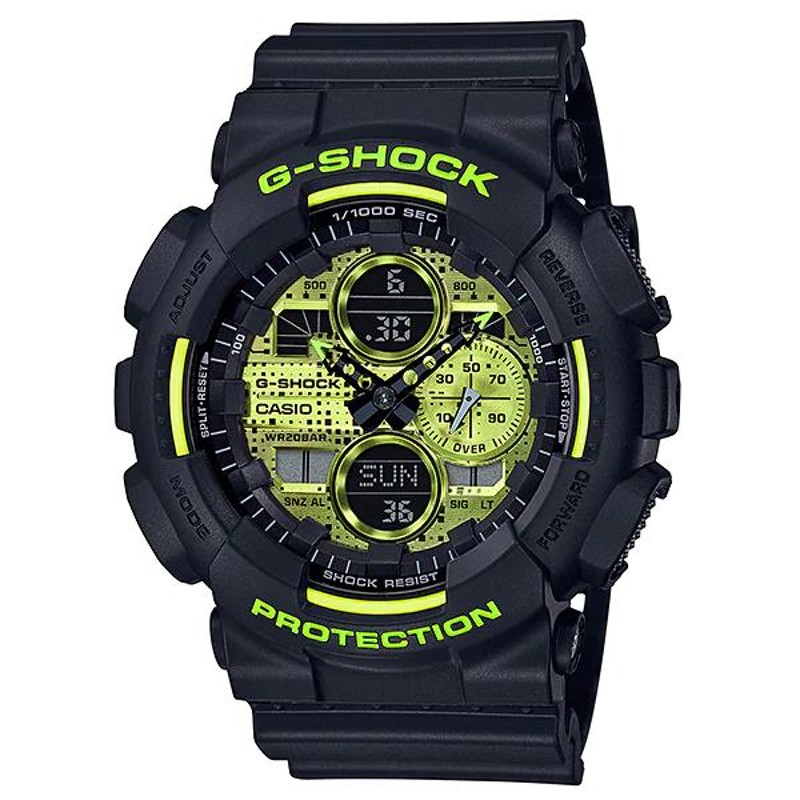 G-SHOCK Gショック GA-140 Black and Yellow シリーズ カシオ