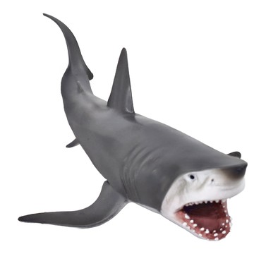 COLLECTA 海洋動物系列 動物模型玩具  1個  大白鯊 灰色