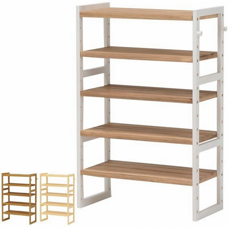 シューズラック 4段 木製 オープンラック 幅60cm 靴 収納棚 玄関収納 くつ 靴箱 おしゃれ 木目 収納 ラック 天然木 ナチュラル スリム 幅60 通販 Lineポイント最大0 5 Get Lineショッピング