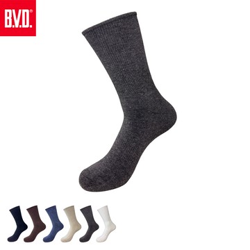 【BVD】無勒痕氣墊男長襪-深麻灰 B656 毛巾底 運動襪 中筒襪 機能襪 男襪 襪子