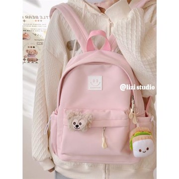 高中生簡約百搭女少年感寶藏書包