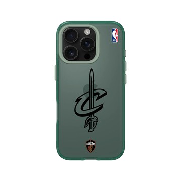 iPhone 16 Pro Clear 憂墨綠 - NBA - B&W-克里夫蘭騎士 Cleveland Cavaliers B&W