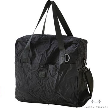 【HAPPY TRAVEL】3 WAY輕量折疊旅行袋/手提旅行袋/收納袋 (玄米黑)