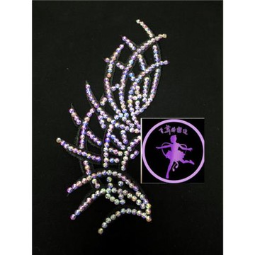 飛舞的裙邊女成人拉丁舞頭飾摩登舞發飾少兒國標舞仿奧鉆配飾閃鉆