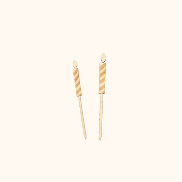 -小青山- 蠟燭造型裝飾插牌