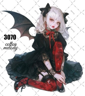 原廠貼紙 o.3070 人物貼紙 原創貼紙 棉線旋律