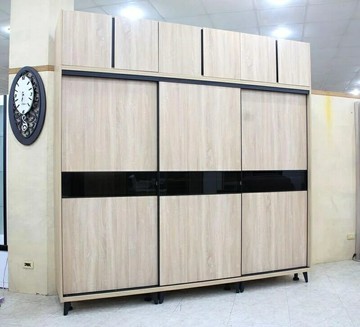 【歐風別館】森巴梧桐色8*8尺衣櫃【基隆至台中免運費】