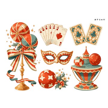 【6 月新品】20-134-0303 剪裁紙 馬戲團風格