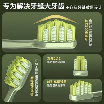 臺灣出721💥高檔成人中硬毛牙刷清潔螺旋去煙漬牙漬家用強效男士專用高顏值