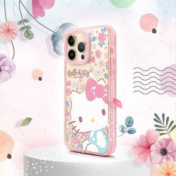 GARMMA Hello Kitty iPhone 14系列 磁吸款保護殼 粉紅夢境