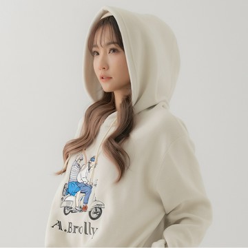 A.Brolly亞伯尼石墨烯How!暖帽T(男女共穿) - S/M-粉紅