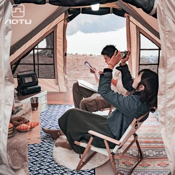 凹凸 充氣帳篷戶外野營露營加厚棉布5-6人帳篷 透氣性好 多人可用