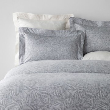 查莉純棉300織被套加大 三角菱