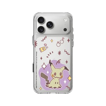 iPhone 17 Pro Max Clear Case（相機按鈕） 透明 - 寶可夢 Pokemon - 暖色系列-謎擬Q