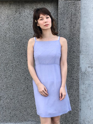 小管珠細肩帶洋裝