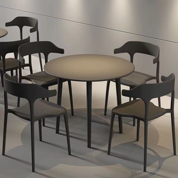 戶外桌椅外擺庭院塑料露天奶茶店室外陽臺休閑三件套現代簡約桌椅[DD050209]