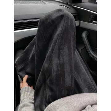 美式扎染斜紋直筒衛褲男款秋冬潮牌寬松垂感運動長褲闊腿休閑褲子