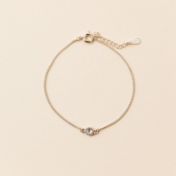 茱麗葉 | 堇青石 S925純銀 | 天然石輕珠寶手鍊