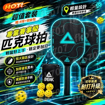 隔日達✨免運【贈4球+收納包】匹克球拍 匹克球拍組 匹克球 Pickleball 專業賽事級 板羽球拍 匹克球拍兒童成人