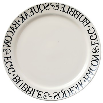 JUST HOME 法式奶油色陶瓷平盤 5748-07  10吋  1個  奶油色