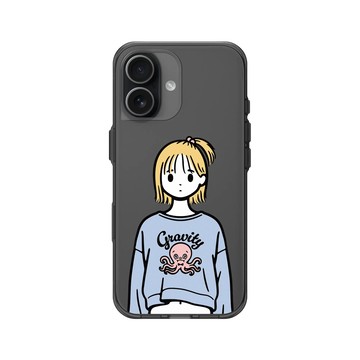 iPhone 17 Clear (相機按鈕) 酷墨灰 - Contemporary Tokyo - 章魚