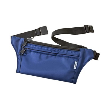 【YUN JOIN】RFID 防盜刷貼身旅行包-藍色   旅遊腰包 運動腰包 胸包 隱形包 防盜 防竊 護照包