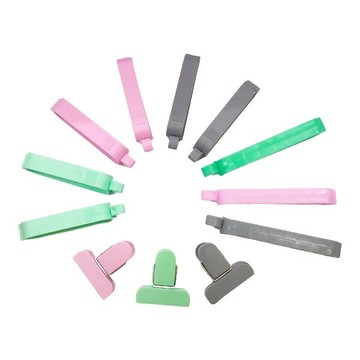 彩色封口夾12件組 密封夾保鮮封口夾 保鮮防潮束口夾 保存夾 廚房用品 贈品禮品