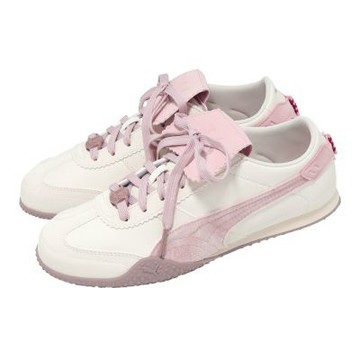 Puma 休閒鞋 Bella UT 馬年 女鞋 CNY 米白 粉紅 翻轉鞋舌 薄底 新年 406665-01