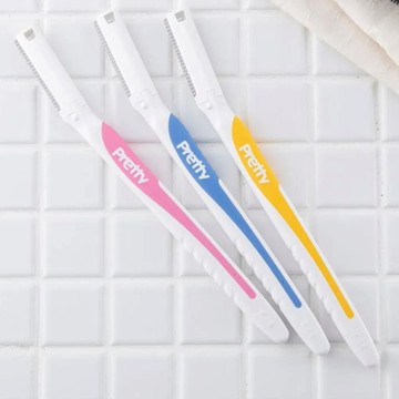 KAI 貝印 Pretty Fresh 便攜式修眉刀3入組-3包組