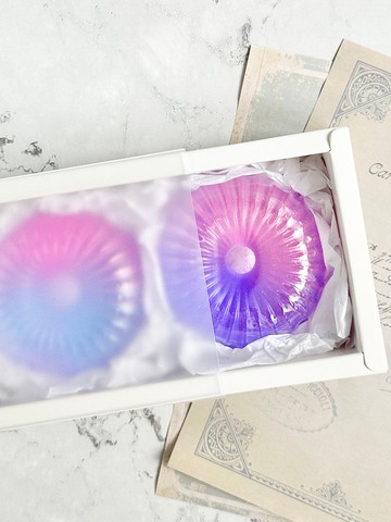 雙色甜甜圈皂二入禮盒 附提袋