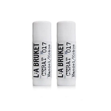 L:A BRUKET 017椰香護唇棒 雙入組