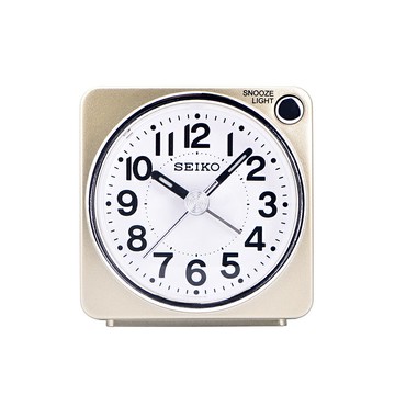 SEIKO日本精工夜燈夜光掃秒簡約學生用臥室兒童迷你小鬧鐘