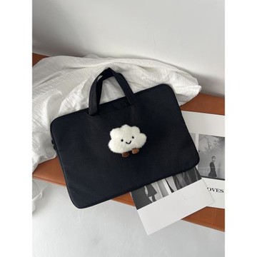 新款原創小眾ins風小云朵設計感輕薄新款手提筆記本包包平板IPAD電腦包防水防震耐磨旅行出差休閑收納公文包