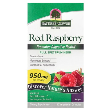 Nature's Answer, 紅樹莓，950 毫克，90 粒素食膠囊（每粒膠囊 475 毫克）