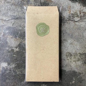 信封/直式/厚磅稻禾米色/4入