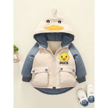 寶寶棉衣外套秋冬男童棉襖女童棉服加絨加厚兒童上衣洋氣嬰兒衣服