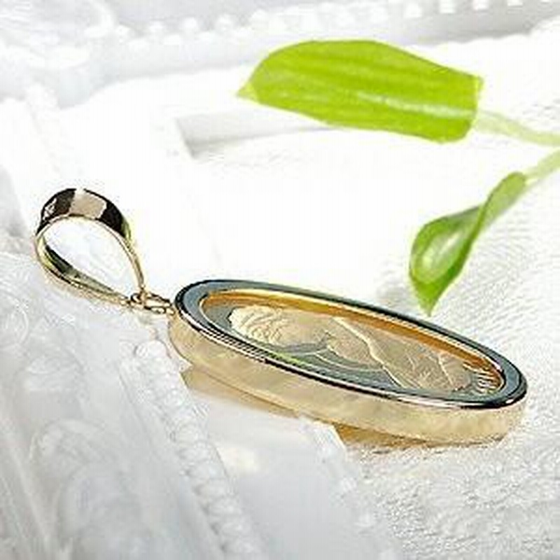 超新作】 24金 K24 ネックレス 純金コイン ネックレス ネックレス 聖母