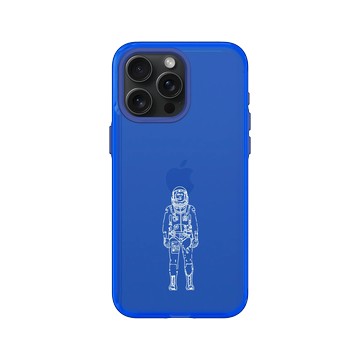iPhone 15 Pro Max Clear 激光藍 - NASA - 太空宇航員 (White)
