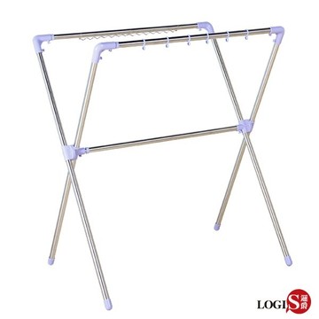 曬被架/晾衣架 日系X型伸縮曬衣架不鏽鋼吊衣架【LOGIS邏爵】【302XL】
