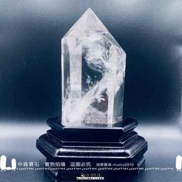 中森寶石🔮高品 白水晶柱 白晶柱 高淨度 巴西水晶 水晶柱 消磁 擋煞 鏡面亮度 彩虹水晶 水晶擺件