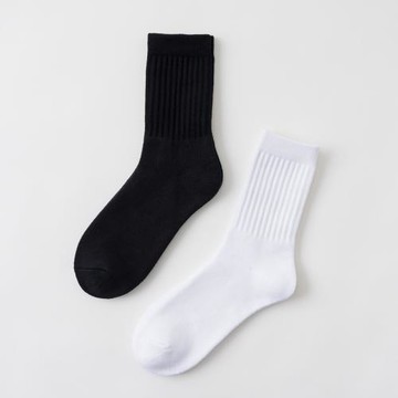 加厚長筒襪子男士棉襪厚款毛巾底運動襪子秋冬防臭籃球襪高筒純色