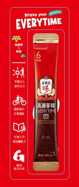 高麗蔘精EVERYTIME秘10ml*1入(產品效期至2025/12)