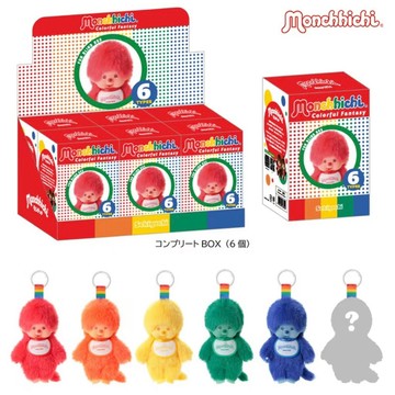 Monchhichi · 蒙奇奇 萌趣趣 彩色系列盲盒搪膠毛絨掛件吊飾鑰匙圈