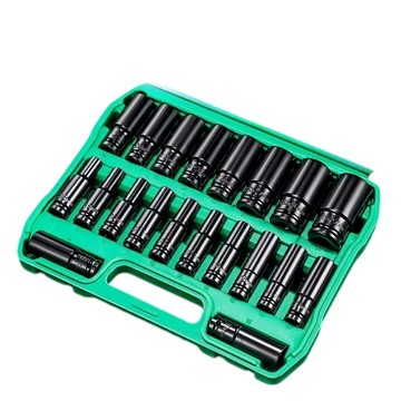 多件式工具組 實悅 大飛棘輪套筒工具箱 六角套筒扳手組 汽車機車輪胎維修工具 安裝拆卸套裝 家用汽修五金工具