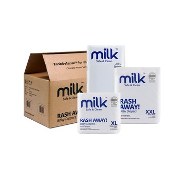 褲型尿布 MILK鎖水芯牛奶尿布 褲型3箱 - 多款任選