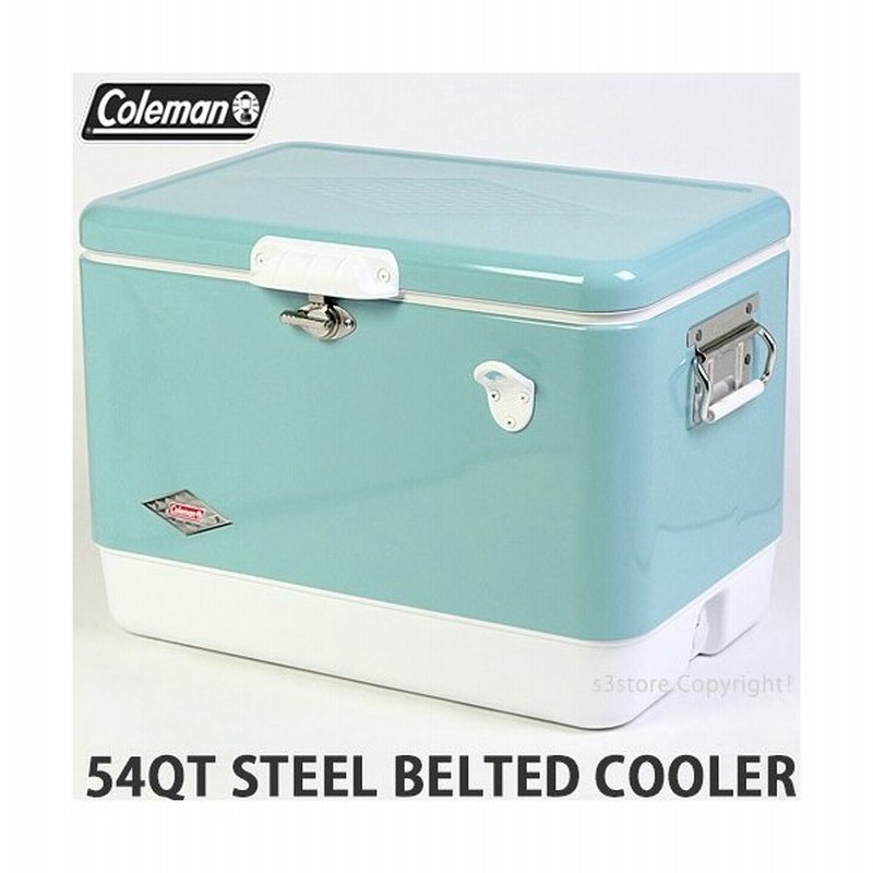 コールマン Coleman 54qt Steel Belted Cooler クーラーボックス アウトドア キャンプ フェス q カラー Vturquoise サイズ 54qt 通販 Lineポイント最大0 5 Get Lineショッピング